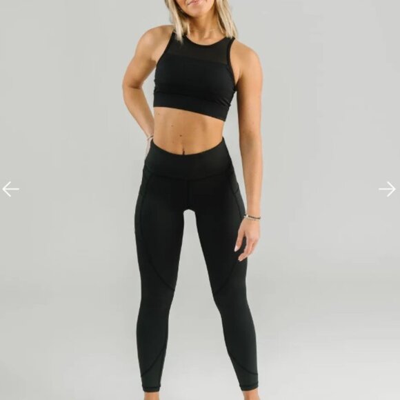 NWOT, Zyia Black Pocket Light n Tight Hi-Rise 7/8 - Picture 1 of 10